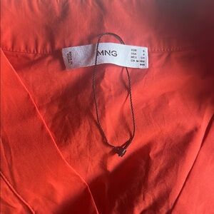 Mango Orange Midi Dress